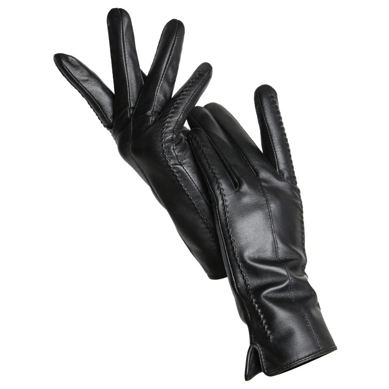 Leather Driving Glove - ถุงมือหนังแกะผู้หญิง ถุงมือหนังผู้หญิง หนังแกะ หนังแท้ หนัง