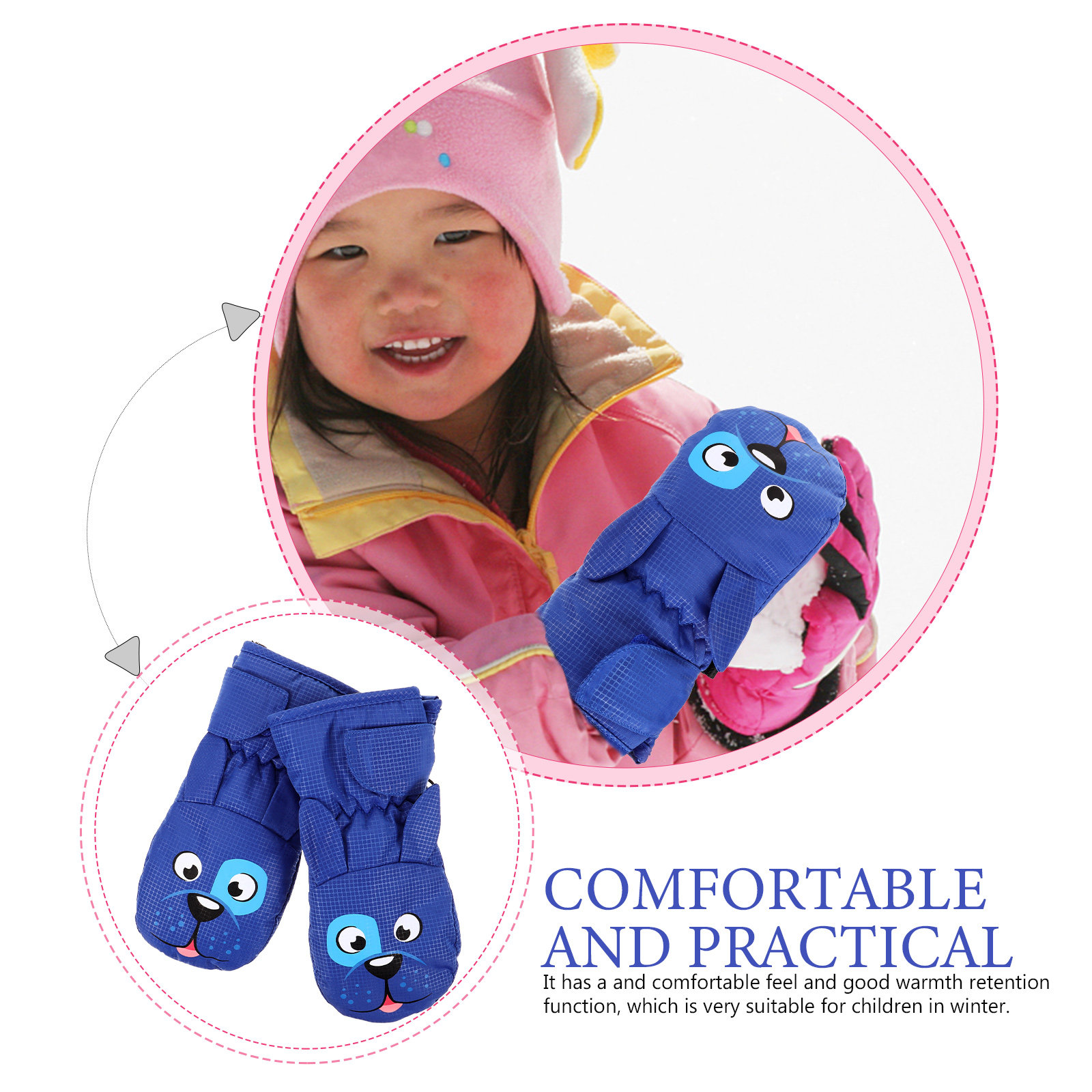 ถุงมือสกี ถุงมือกันลมสำหรับเด็ - Ski Glove Waterproof บทวิจารณ์และราคา