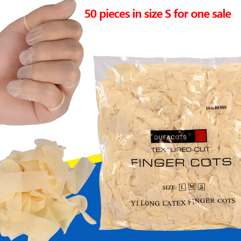 ปลอกนิ้วยางแบบใช้แล้วทิ้ง 50 ช - Latex Disposable Glove บทวิจารณ์และราคา