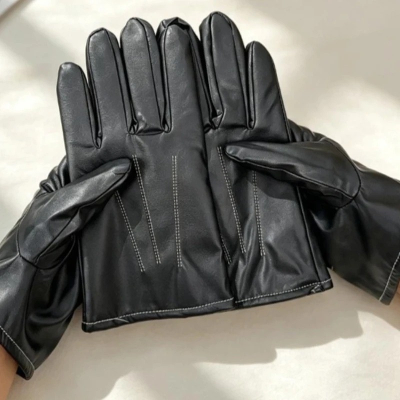 ถุงมือหนังเทียมสำหรับฤดูหนาว 1 - Leather Driving Glove บทวิจารณ์และราคา