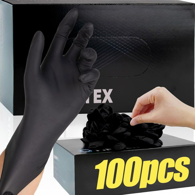 ถุงมือยางดำแบบใช้แล้วทิ้ง สำหร - Latex Disposable Glove บทวิจารณ์และราคา