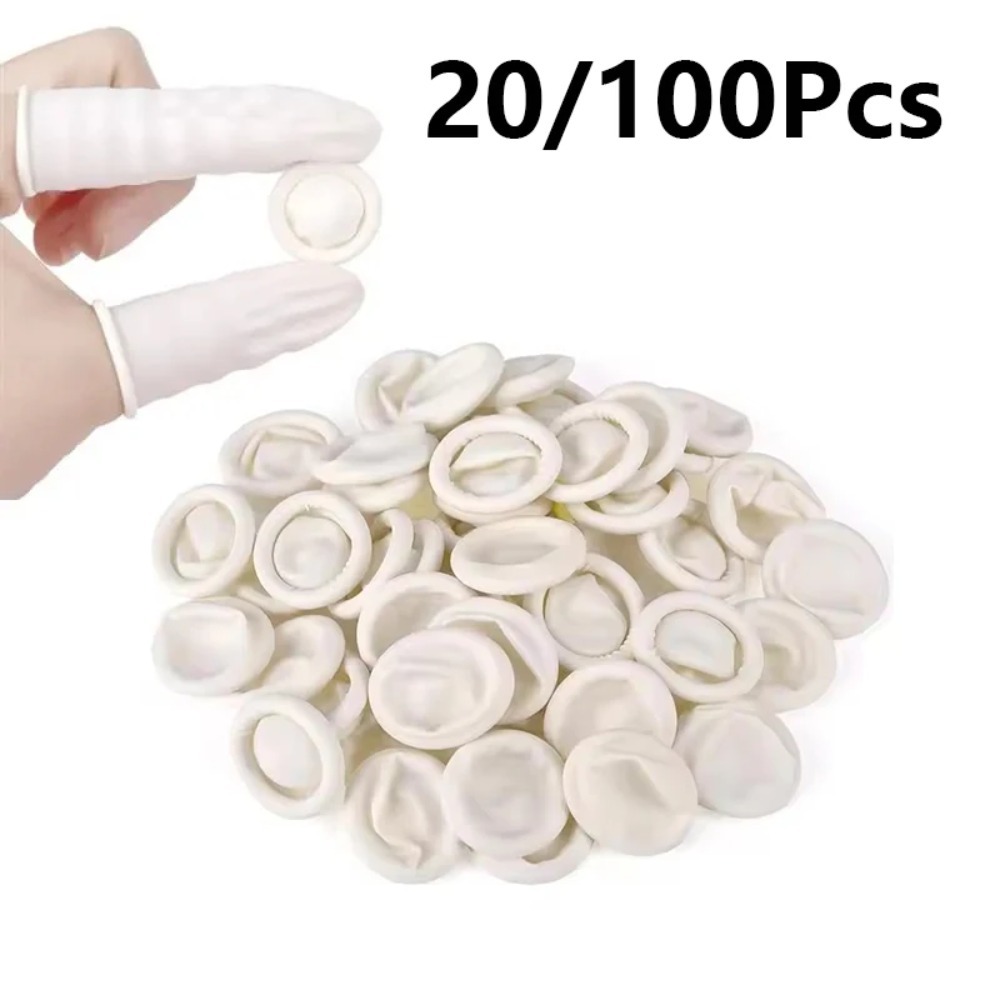 20 ชิ้น/100 ชิ้น ชุดปลอกนิ้วยา - Latex Disposable Glove บทวิจารณ์และราคา