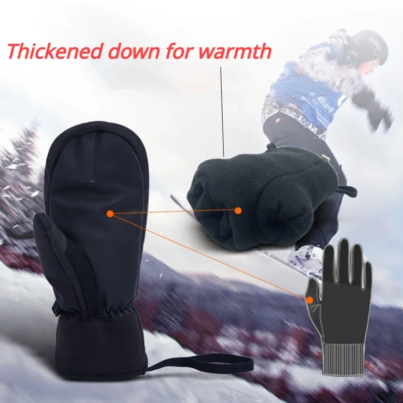 ถุงมือสกีฤดูหนาวกันน้ำ หน้าจอส - Ski Glove Waterproof บทวิจารณ์และราคา
