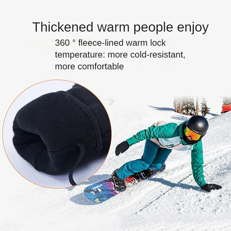 ถุงมือสกีฤดูหนาวกันน้ำ หน้าจอส - Ski Glove Waterproof บทวิจารณ์และราคา