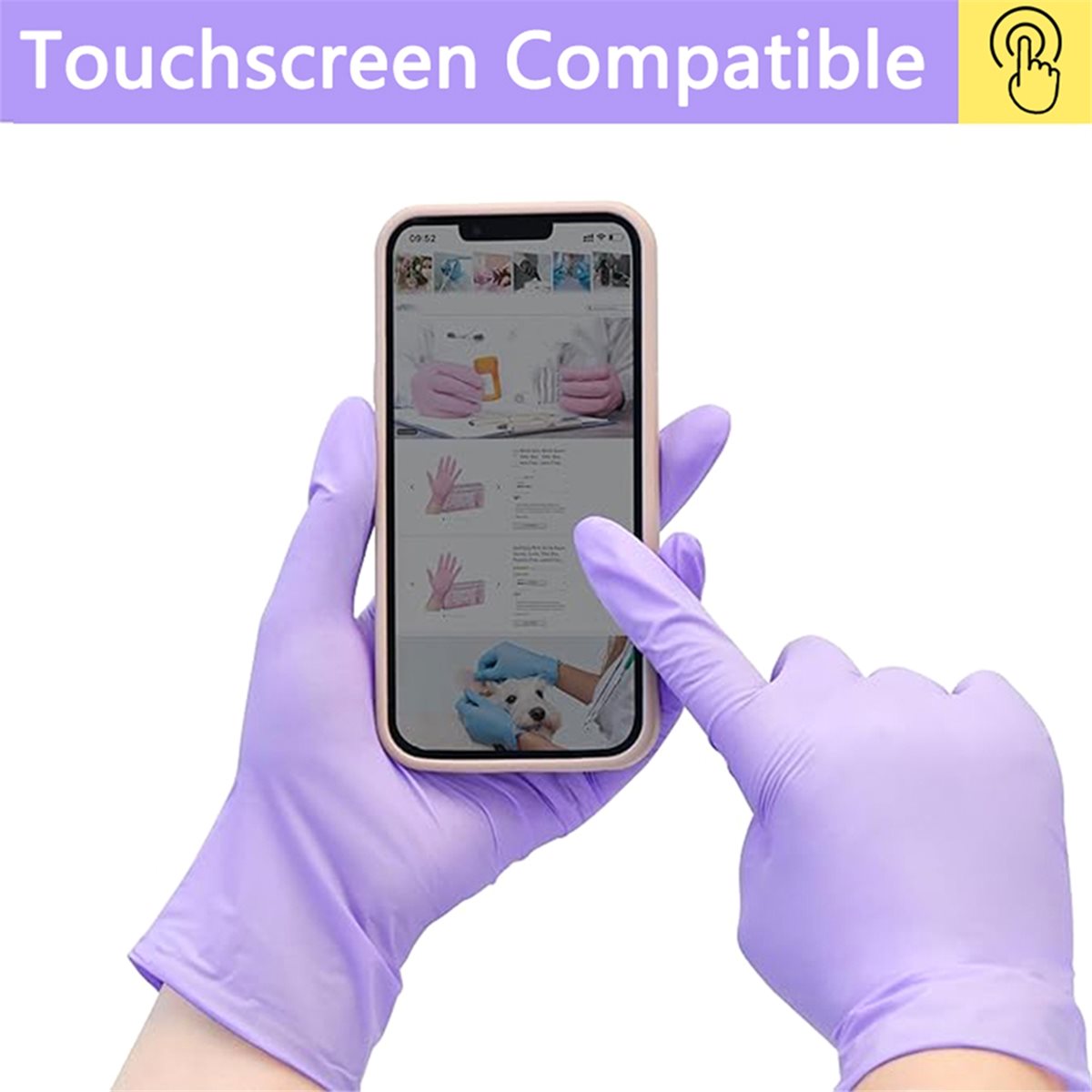 ถุงมือไนไตรล์แบบใช้แล้วทิ้ง 10 - Exam Glove Nitrile บทวิจารณ์และราคา