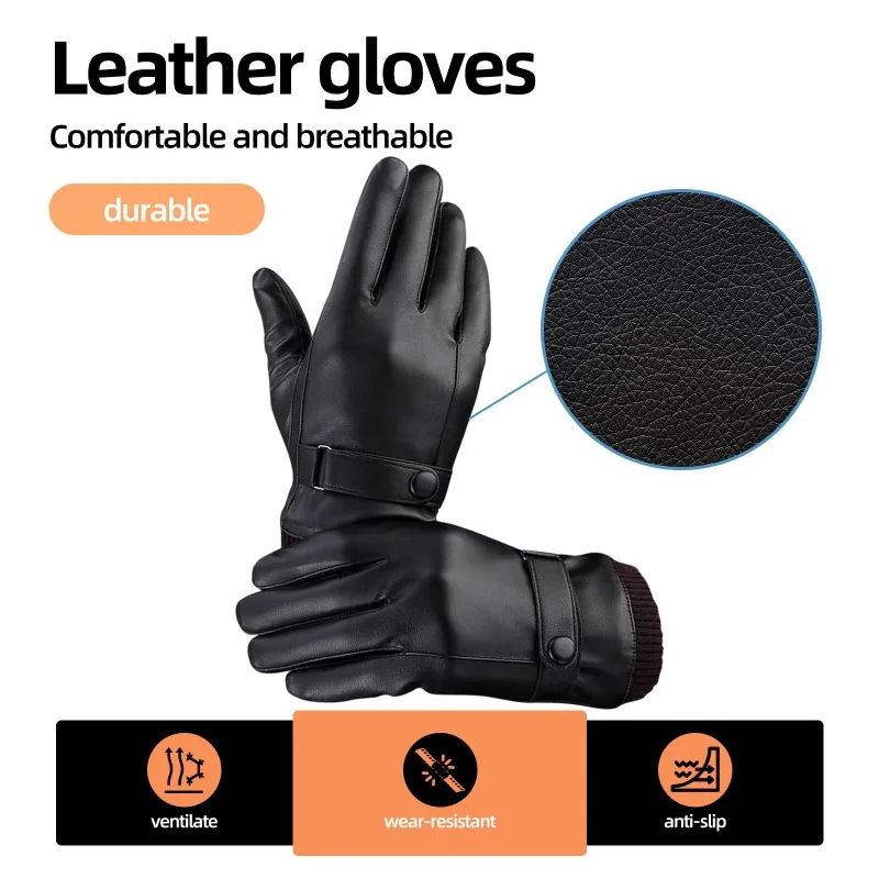 ถุงมือผู้ชายแบบเรียบง่ายขั้นสู - Leather Driving Glove บทวิจารณ์และราคา